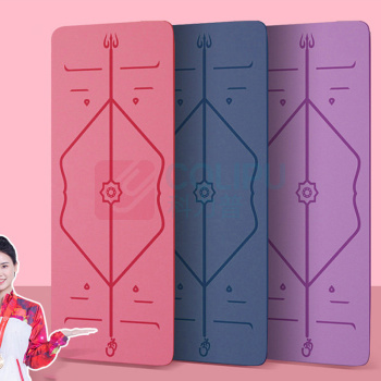 凯速 KANSOON 防滑耐撕带体位线TPE瑜伽垫 EA06 183*61 cm (随机)
