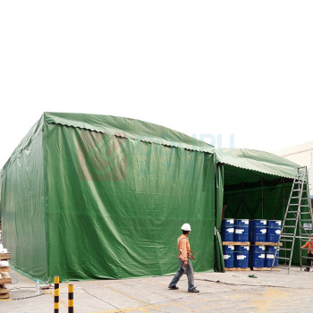 拓圣利 定制款推拉雨棚 A001 一平方米价格 不含安装 仓库收缩式停车棚烧烤排挡遮阳棚折叠伸缩推拉篷