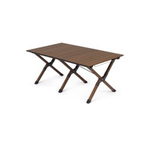 挪客 naturehike 方芸 铝合金蛋卷桌 CNK2300JJ019 展开尺寸106*60*44cm (黑胡桃色)