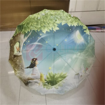 优企 DZ户外遮阳雨伞 25寸8骨 浅绿,浅粉,深蓝 3种花色随机发货