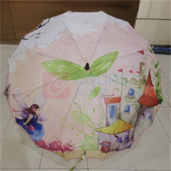 优企 DZ户外遮阳雨伞 25寸8骨 浅绿,浅粉,深蓝 3种花色随机发货