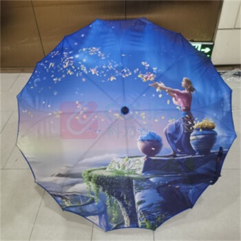 优企 DZ户外遮阳雨伞 25寸8骨 浅绿,浅粉,深蓝 3种花色随机发货