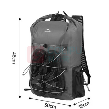 挪客 naturehike 远山轻量双肩防水包 CNH22BB003 25L (石墨黑)