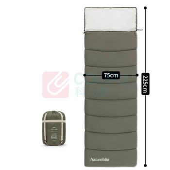 挪客 naturehike 灵动信封带帽棉睡袋 冬季单人2~5℃/可拼接 LD350 (墨鸢)