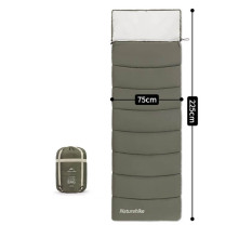 挪客 naturehike 灵动信封带帽棉睡袋 冬季单人2~5℃/可拼接 LD350 (墨鸢)
