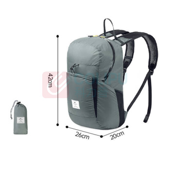 挪客 naturehike 云雁硅胶折叠背包 NH17A017-B 22L (灰色)
