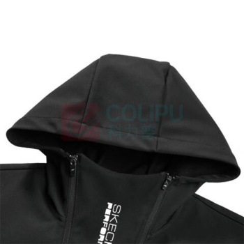 斯凯奇 Skechers 户外防水加绒保暖连帽运动外套 P423M151-0018 L/XL/XXL (碳黑)