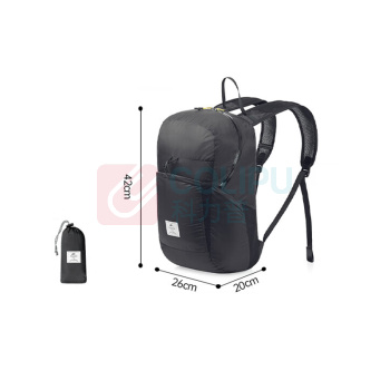 挪客 naturehike 硅胶折叠背包 NH17A017-B云雁 22L (黑色)