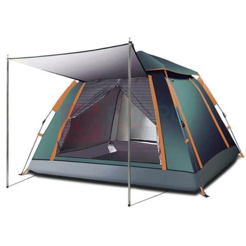 三极 三极户外 TP2328 家庭式3-4人带庭院帐篷 220*220*170cm 银胶 墨绿色