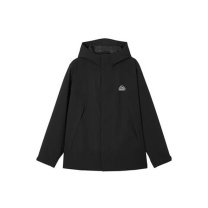 斯凯奇 Skechers 魔方冲锋衣夏季女款防水轻盈户外运动上衣登山徒步外套 L424W166-0018 L/XL/XXL (碳黑)
