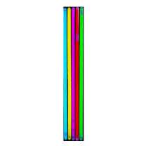青苇 荧光棒 耐折0.5*20cm 5根/套 (红黄蓝绿粉) 新年氛围