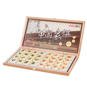 得力 deli 中国象棋 6734 (原木色)
