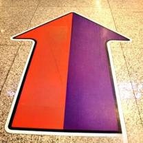 奏初 不干胶贴纸 40*20cm (橙紫)
