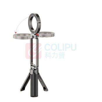 领臣 LINGCHEN 登山扣手机支架 LC-CCT38-1 伸缩长度:0-50cm 158*57*25mm 125g (黑色) 50个/箱