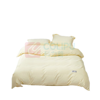 植巾 PLANTJIN 亲肤纯色精品床上四件套 SI130 200*230cm (米黄色) 偏远地区运费另议
