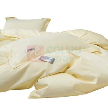 植巾 PLANTJIN 亲肤纯色精品床上四件套 SI130 200*230cm (米黄色) 偏远地区运费另议
