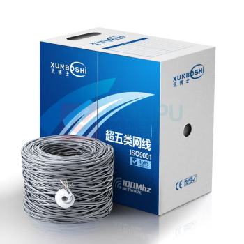 讯博士 超五类非屏蔽网线 CWFH305MA 305m/箱 (灰色) 偏远地区运费另议
