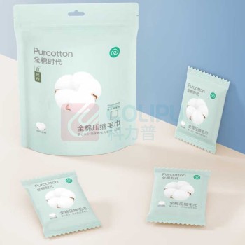 全棉时代 PURCOTTON 一次性压缩毛巾 66cm*32cm*12粒/袋 袋装