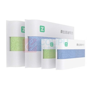 最生活 毛浴四件套 青春系列 2毛2浴巾 纯棉 A-1193+A-1194 毛巾32*70cm/90g*2 浴巾65*130cm/380g*2 (蓝色+绿色)
