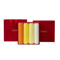 水星家纺 玺悦长安A类长绒棉毛巾礼盒 130399 33cmx72cm*4条