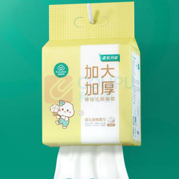 全棉时代 PURCOTTON 婴儿棉柔巾 60gsm,200*145mm 140片/提 悬挂式