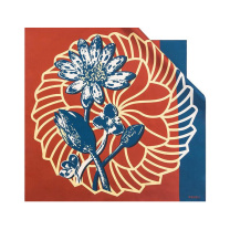 万事利 丝巾 63*63cm 桑蚕丝 (蓝色)