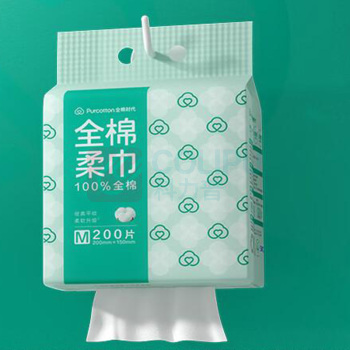 全棉时代 PURCOTTON 悬挂款棉柔巾 M码 200片/包