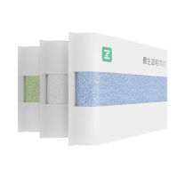 最生活 毛巾加厚款3条装纯棉 A-1159 (白蓝绿)