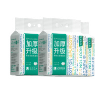 全棉时代 PURCOTTON 全棉柔巾-加厚升级悬挂式洗脸巾60gsm,平纹,200mm*200mm,200片/包*3包 PPJ23700040