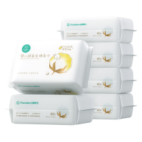 全棉时代 PURCOTTON 婴儿超柔全棉柔巾 50gsm, 200X150mm, 80片/包,6包/袋 (PPJ2070002)