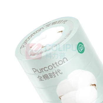 全棉时代 PURCOTTON 一次性压缩竖条纹毛巾 66x32cm*6粒/条 150条/箱 筒装