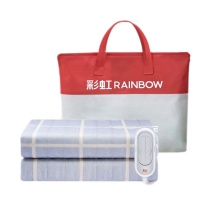 彩虹 CH 全线路安全保护双控双温电热毯 TT180×150-2X(双人印花) 180*150cm/条