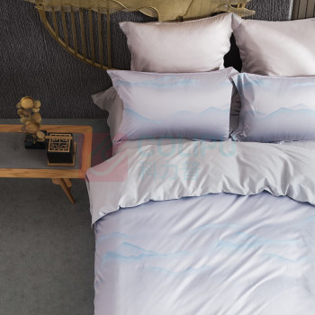 罗莱 LUOLAI 黛烟雨眠提花四件套 TGTY0002-4 枕套48*74cm*2 被套:200*230cm*1 床单230*250cm*1