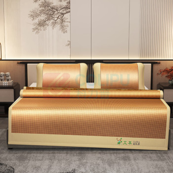 无印良品 双面冰/藤床单睡垫三件套 MJ-Q2024-0309 席床单-180×200cm(±2) 席枕套-48×74cm×2 高密