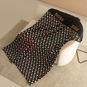HUGO BOSS LOGO丝绒毯 HBMT-036
