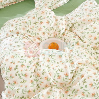 金丝莉 KINTHERI 米菲尔全棉四件套 陌上花开 被套200*230cm床单230*250cm枕套48*74cm*2 全棉/盒 起订量:50