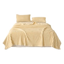 名创优品 MINISO 毛毯冬季加厚加绒毯子 150x200cm (奶白)