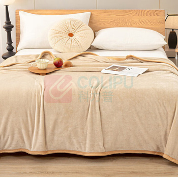 无印良品 抗菌法兰绒毛毯 WYMT07 100086230550 150*200cm (驼色)
