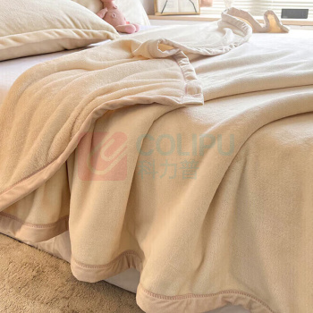 无印良品 抗菌法兰绒毛毯 WYMT07 100086230550 150*200cm (驼色)