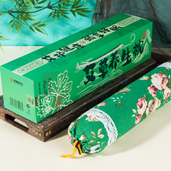 承夏文化 颈享好眠艾草枕礼盒-艾草养生枕 400*90*90mm