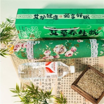 承夏文化 颈享好眠艾草枕礼盒-艾草养生枕 400*90*90mm