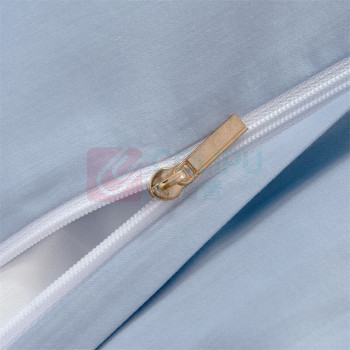 水星家纺 60S长绒棉贡缎抗菌四件套 碧落苍蓝 被套:200cm*230cm 床单:240cm*245cm 枕套:48cm*74cm