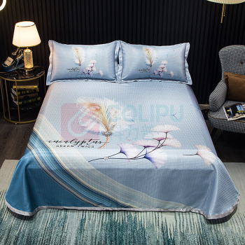 美缘登 提花大版冰丝席三件套 R6032 245*250cm / 枕套48*74cm*2