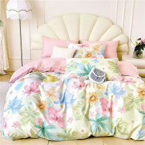 美缘登 雅颂加密纯棉四件套 J1066 被套200*230cm / 床单230*230cm / 枕套48*74cm (玉兰小景、天空之城)