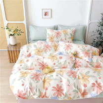 美缘登 优品全棉四件套 J1060 被套200*230cm / 床单230*230cm / 枕套48*74cm (迪达拉、云裳花谷)