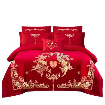 金丝莉 KINTHERI 四件套 喜结连理 被套200*230CM床单245*250CM枕套48*74CM*2