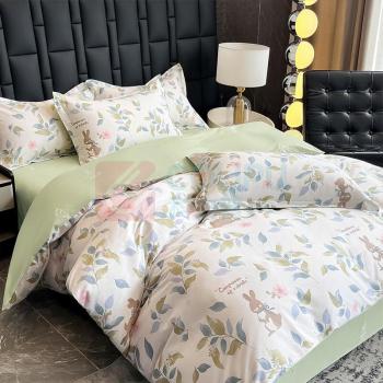 金丝莉 KINTHERI 叶语花漾全棉四件套 JBCG-250822 被套:200*230CM*1 床单:230*250CM*1 枕套:48*74CM*2