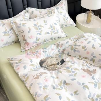 金丝莉 KINTHERI 叶语花漾全棉四件套 JBCG-250822 被套:200*230CM*1 床单:230*250CM*1 枕套:48*74CM*2