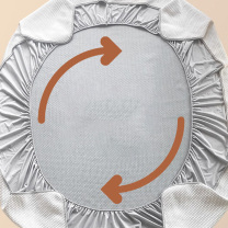 无印良品 A类抗菌冰豆豆床笠三件套 WYBSX09-A 150*200cm 180*200cm (蜂窝-刺绣丛林熊 白色)