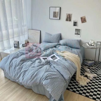 无印良品 色织水洗棉床品四件套(被套+床单+枕套*2) CP-4P